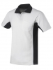 Workman Poloshirt wit/marine korte mouw S