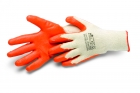 Handschoen oranje rubberlaag, snijvast 10.5
