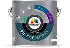 Global PU Top Spray Finish Satin 2½ ltr. Wit/basis 1